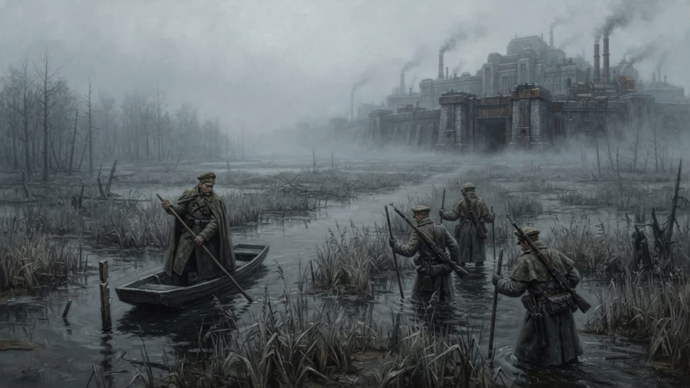Masurian Lakes — Masurian Lakes, rendered as oil-painting.