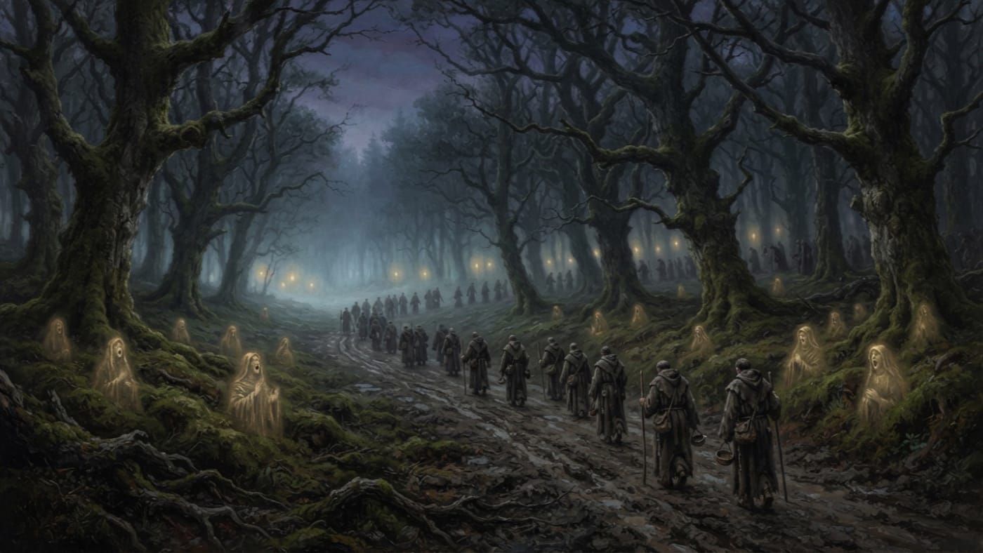 Mendicant Orders — Mendicant Orders, rendered as oil-painting.