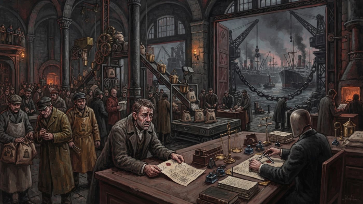 Merchant Marine Guild — Merchant Marine Guild, rendered as oil-painting.