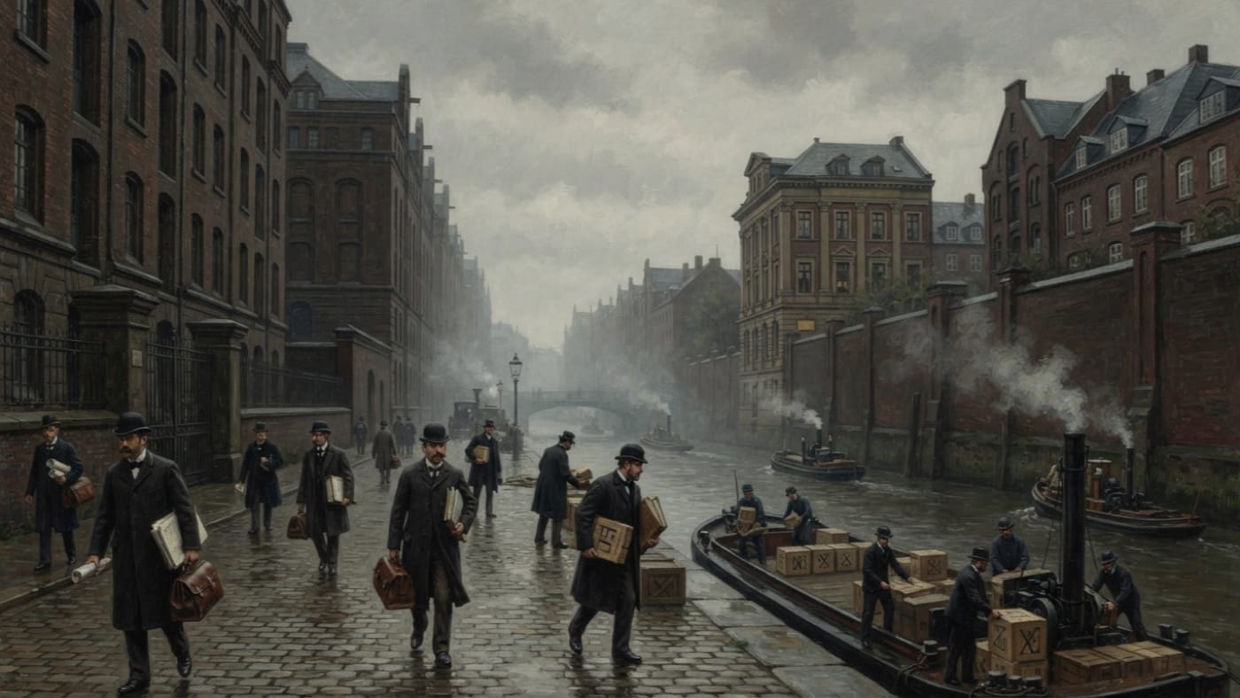 Merchant Quarter — Merchant Quarter, rendered as oil-painting.
