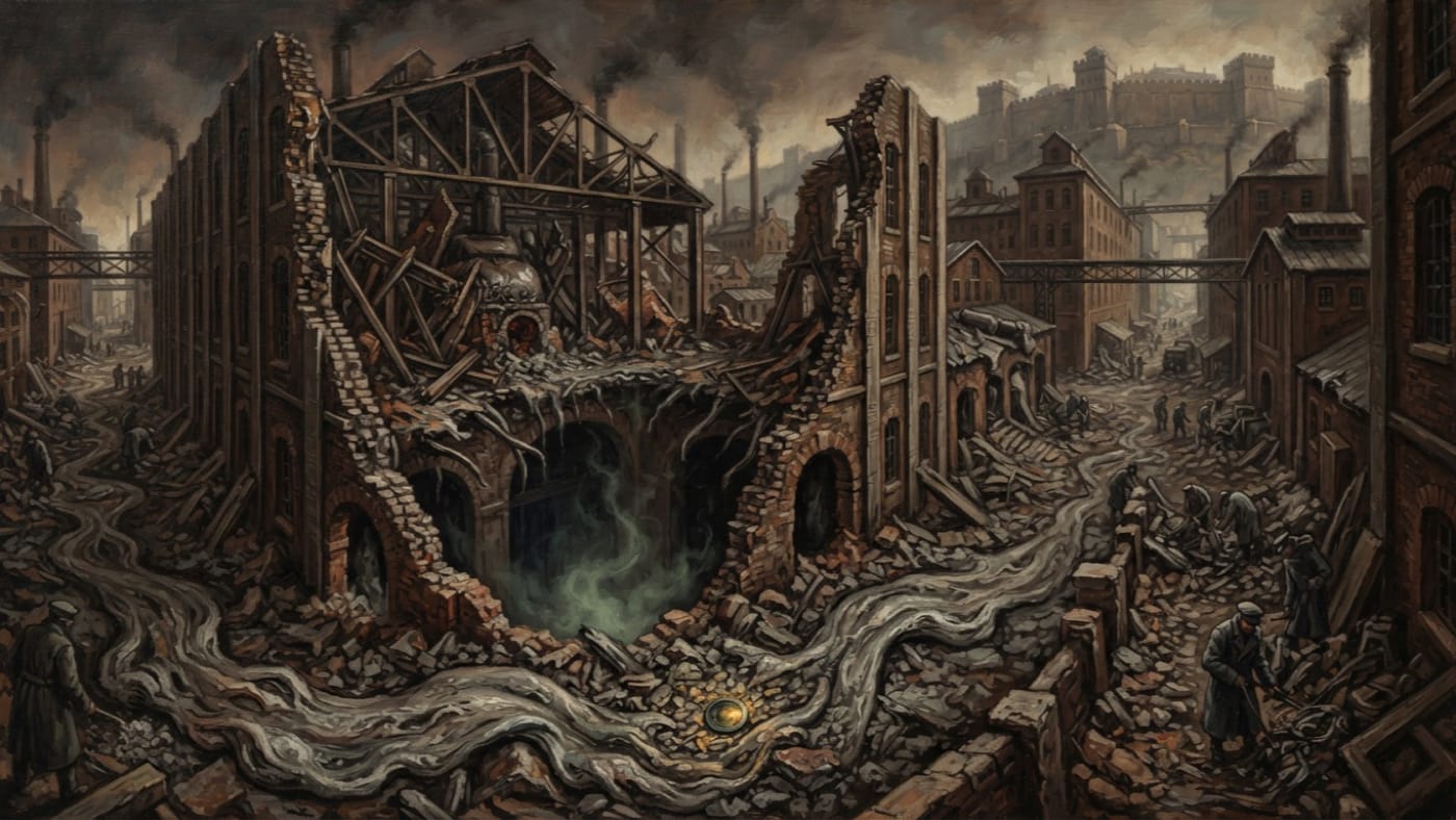 Mill Seven — Mill Seven, rendered as oil-painting.