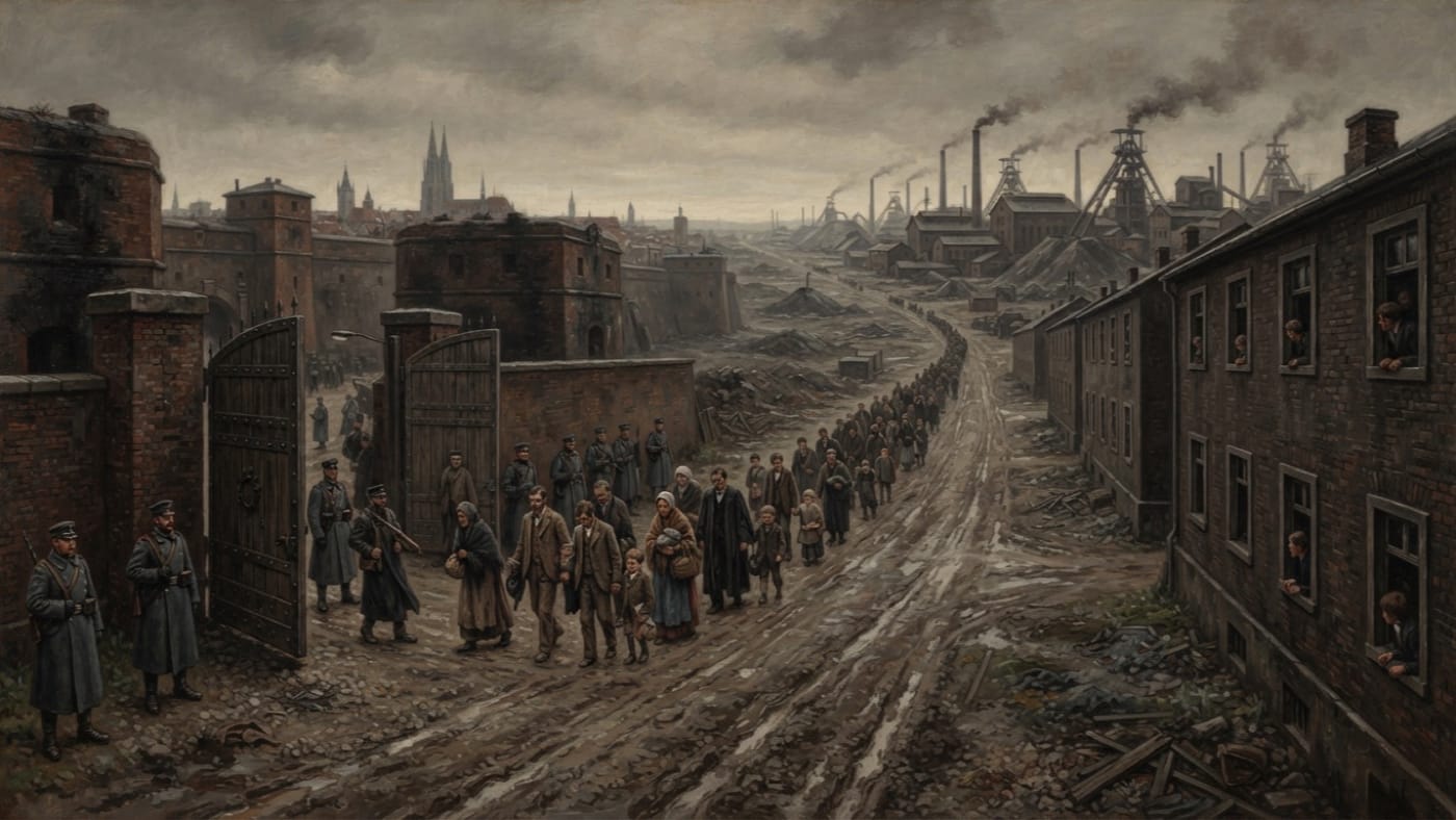 Mine Road — Mine Road, rendered as oil-painting.