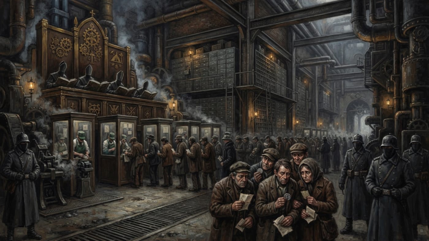 Mint Tribunal — Mint Tribunal, rendered as oil-painting.