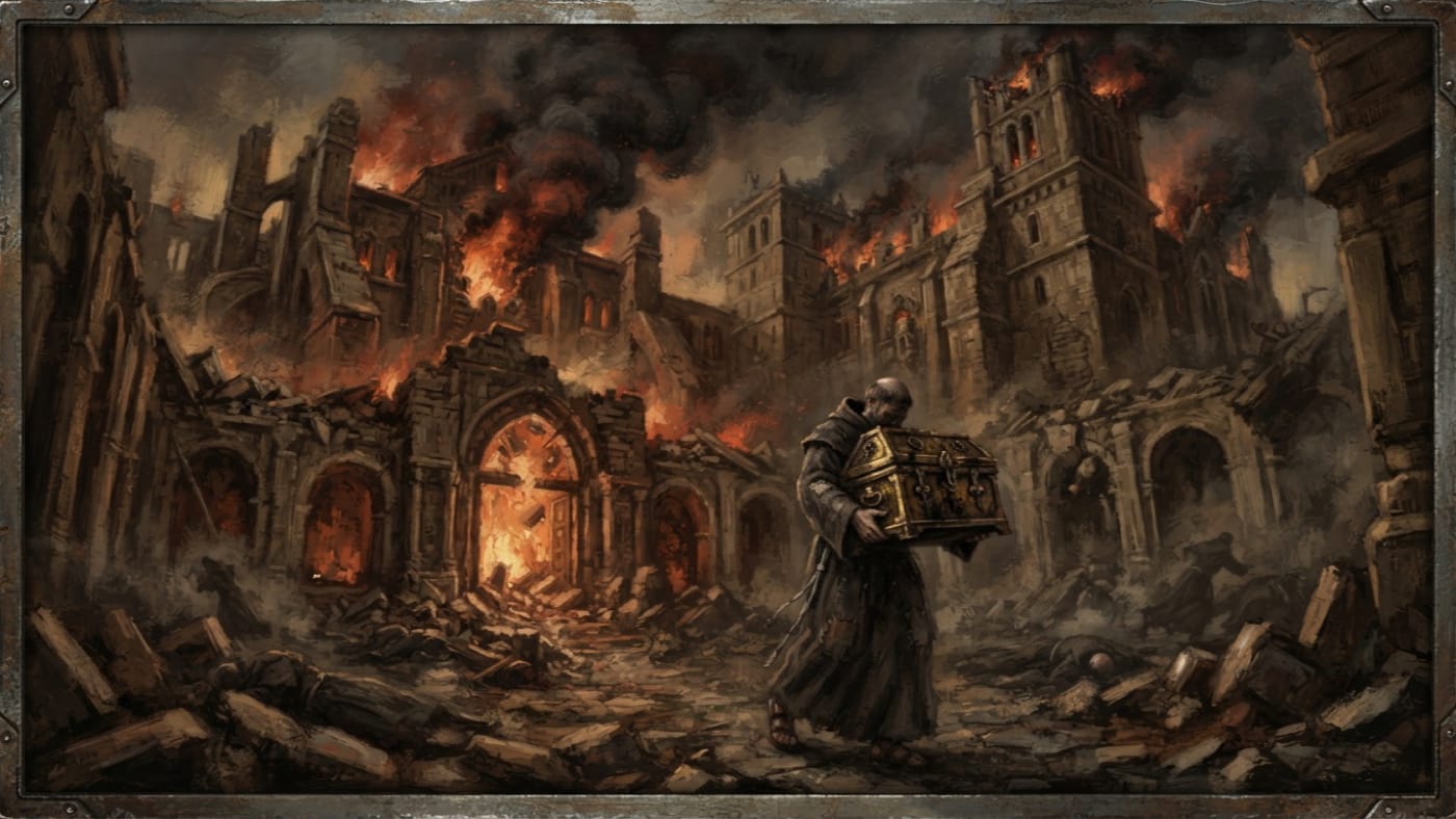 Monastery of Saint Alexios — Monastery of Saint Alexios, rendered as oil-painting.