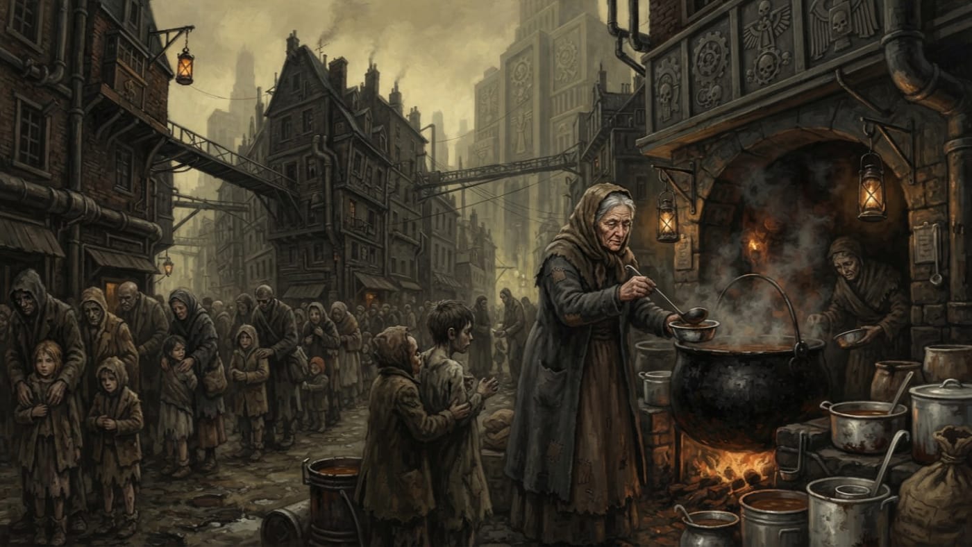 Mother Giselle — Mother Giselle, rendered as oil-painting.