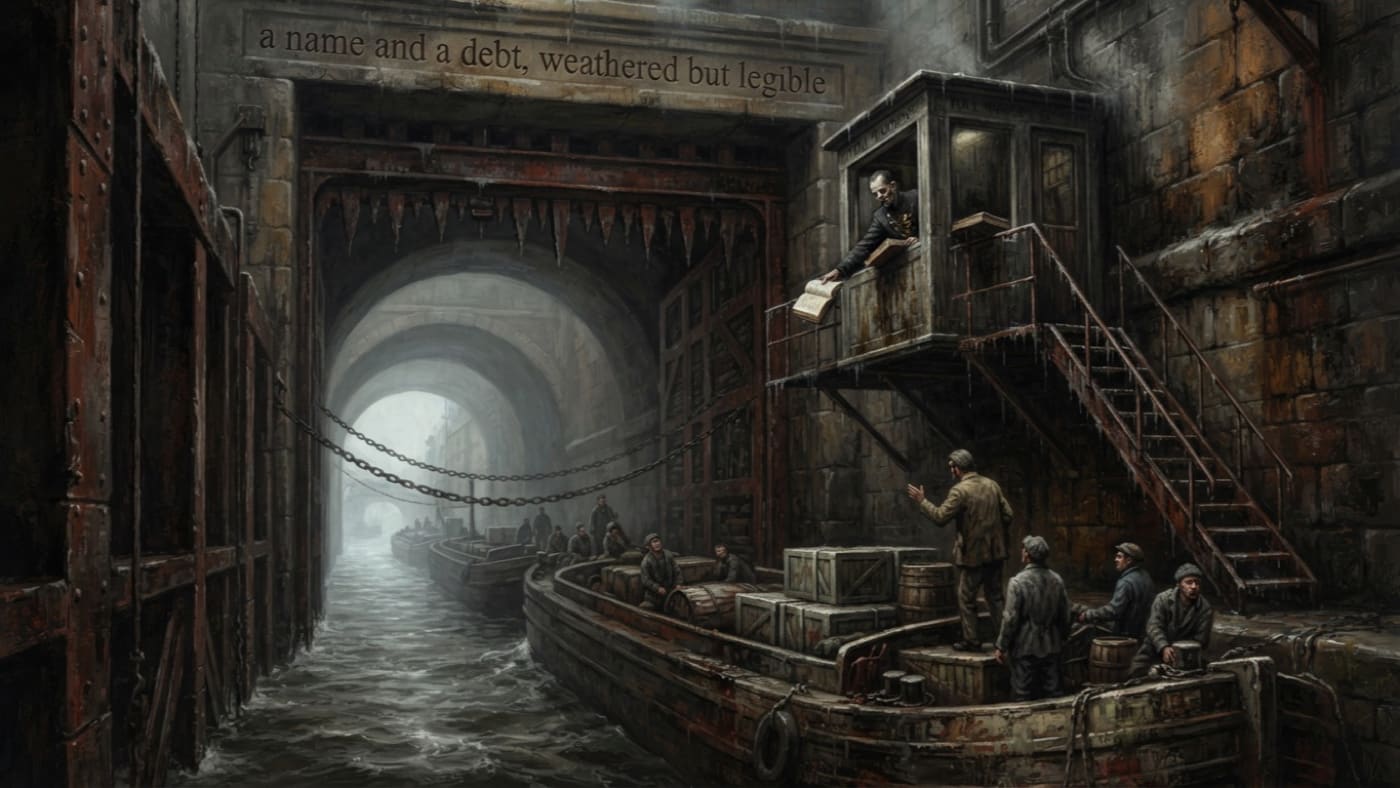 Mouth-Sluice — Mouth-Sluice, rendered as oil-painting.