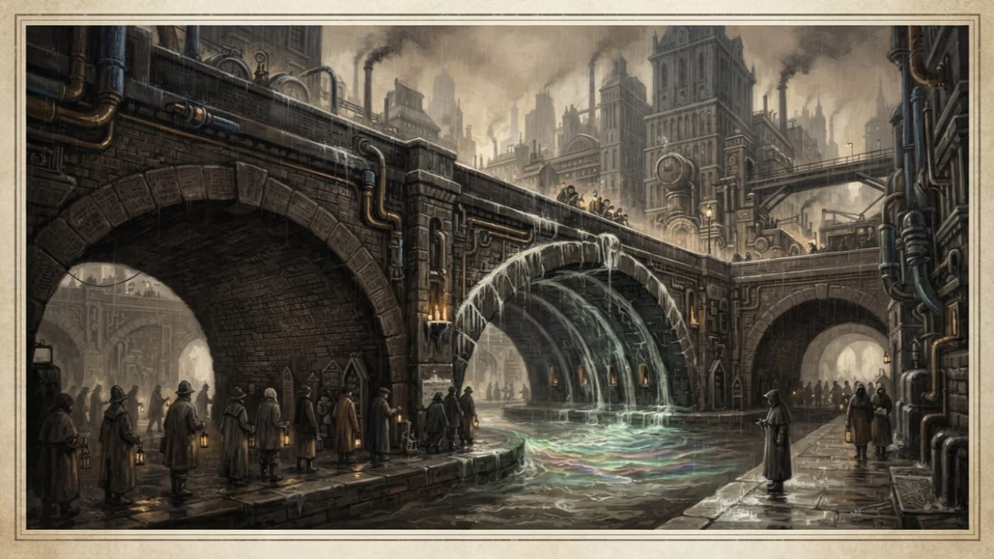 Name-Resonance Architecture — Name-Resonance Architecture, rendered as oil-painting.