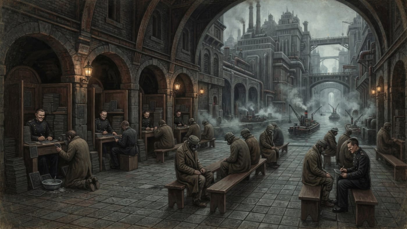Namewash Cloisters — Namewash Cloisters, rendered as oil-painting.