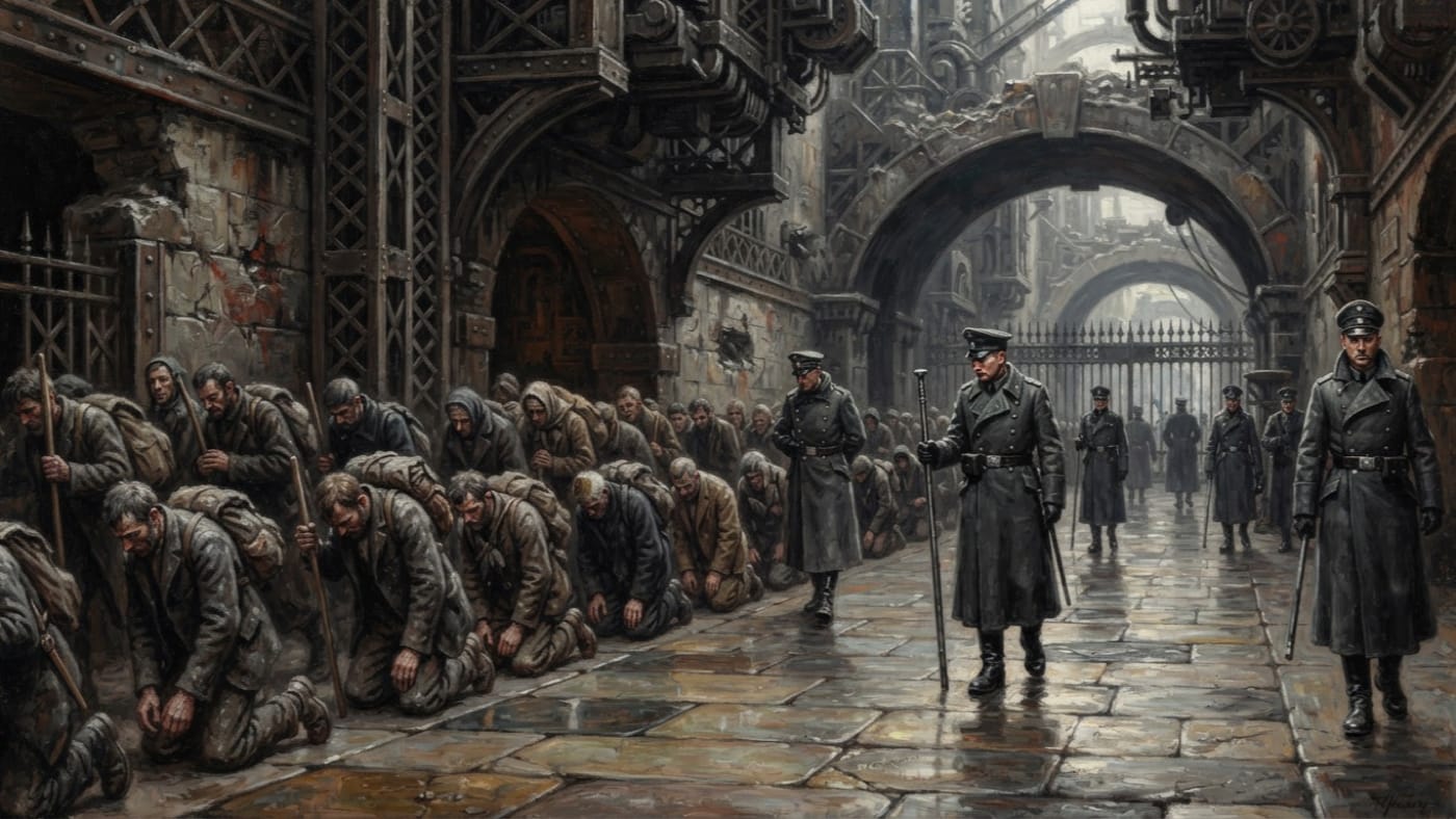 Nave Approach — Nave Approach, rendered as oil-painting.
