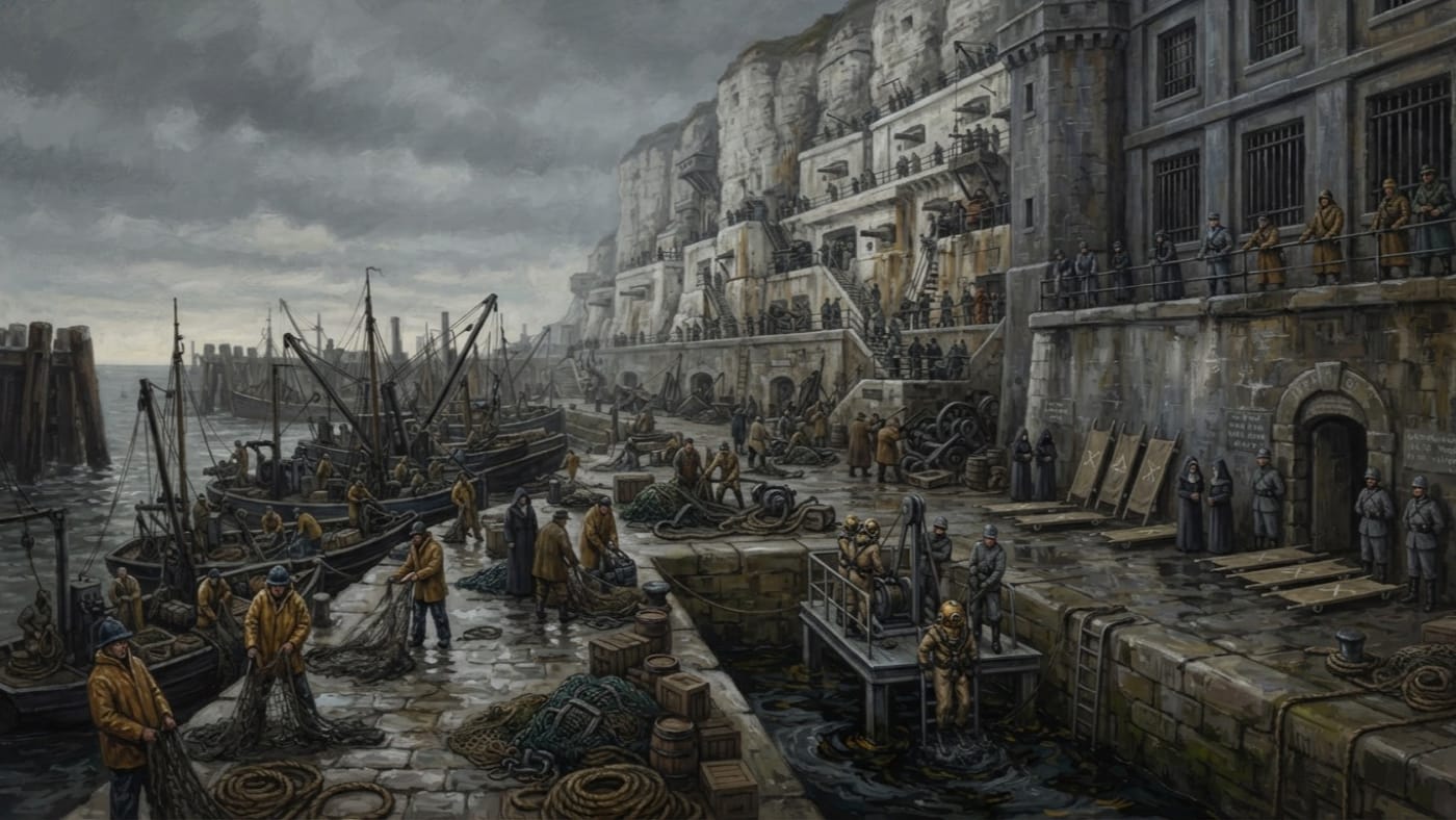 Net Quay — Net Quay, rendered as oil-painting.