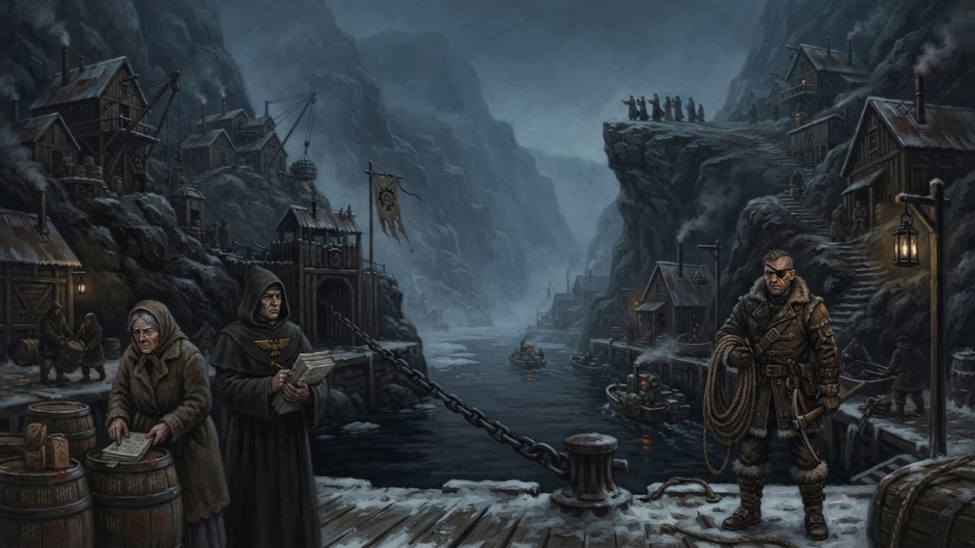 Norway — Norway, rendered as oil-painting.