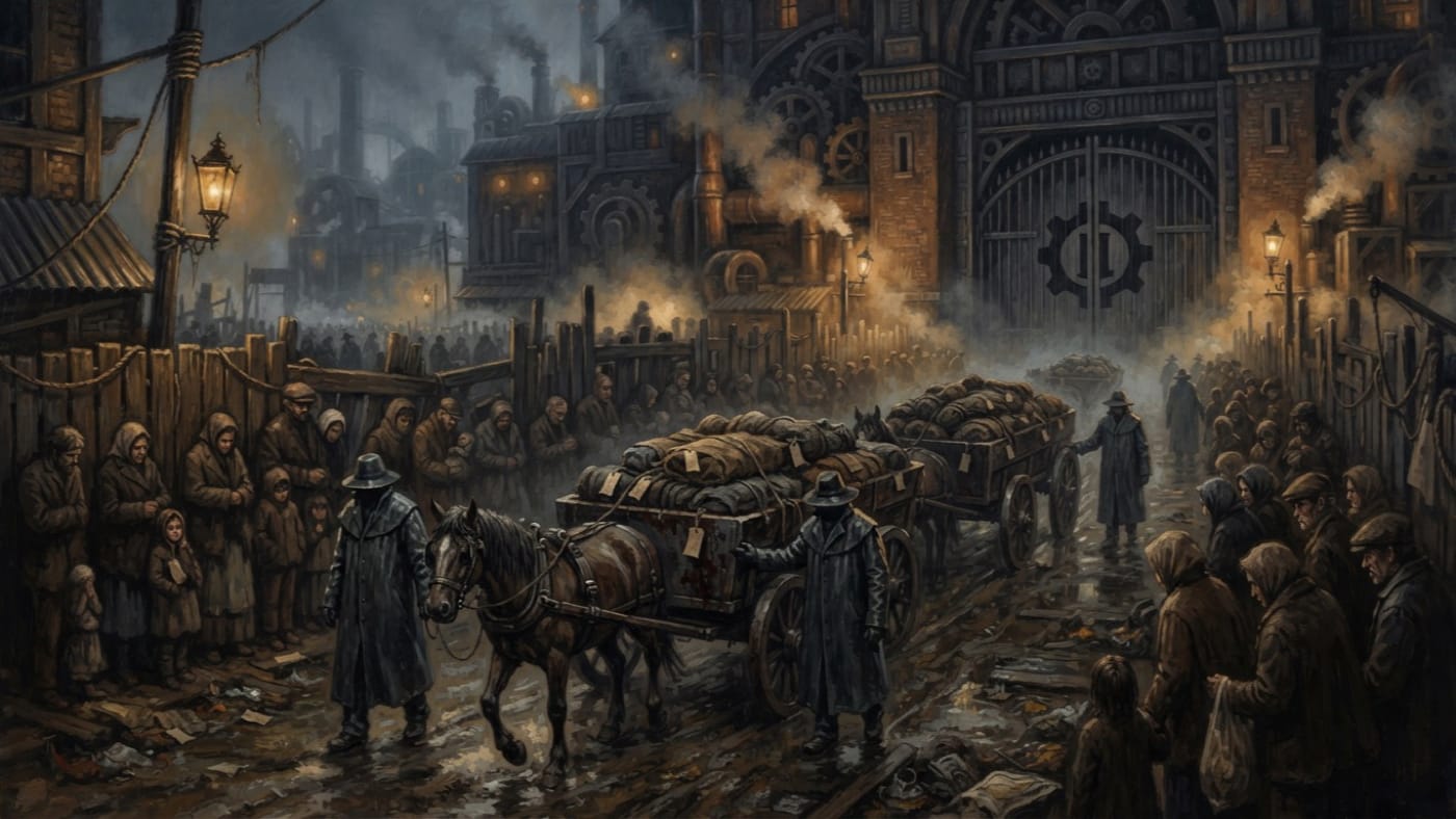 Null Verge carts — Null Verge carts, rendered as oil-painting.