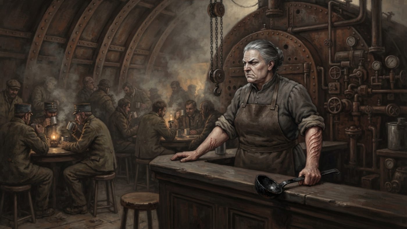 Old Ashka Greave — Old Ashka Greave, rendered as oil-painting.