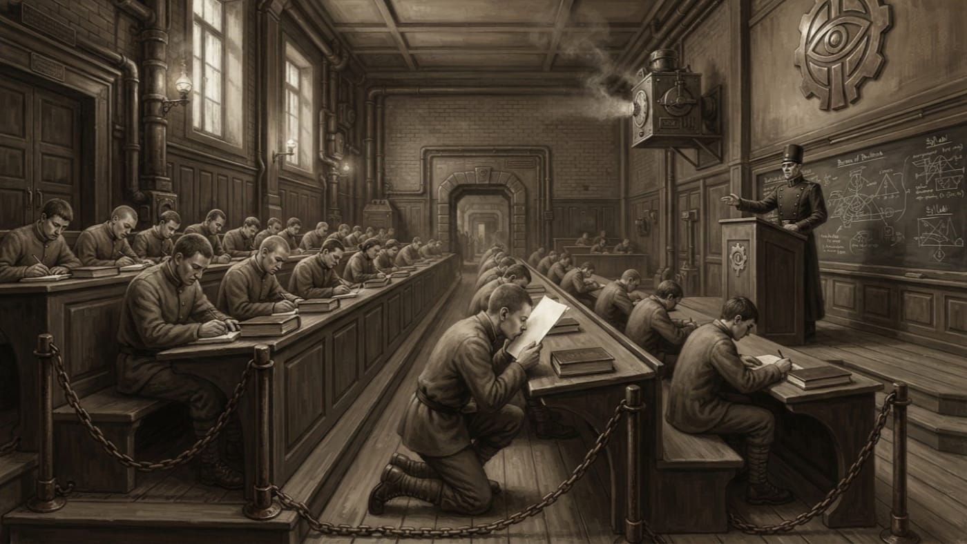 Old Faculty Rows — Old Faculty Rows, rendered as oil-painting.