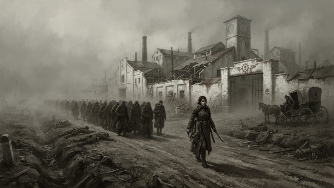 Old Lime Depot — Old Lime Depot, rendered as oil-painting.