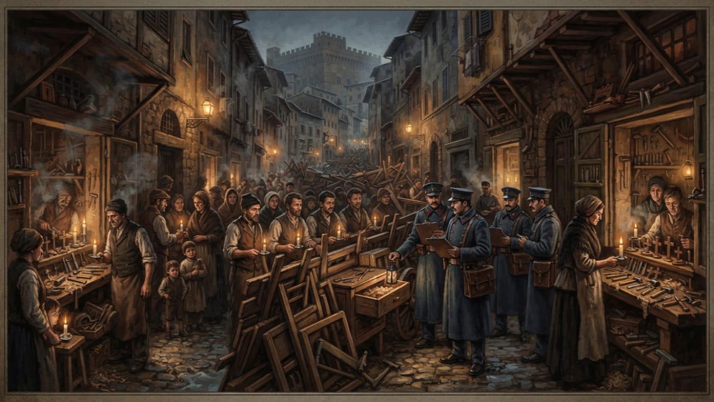 Oltrarno — Oltrarno, rendered as oil-painting.