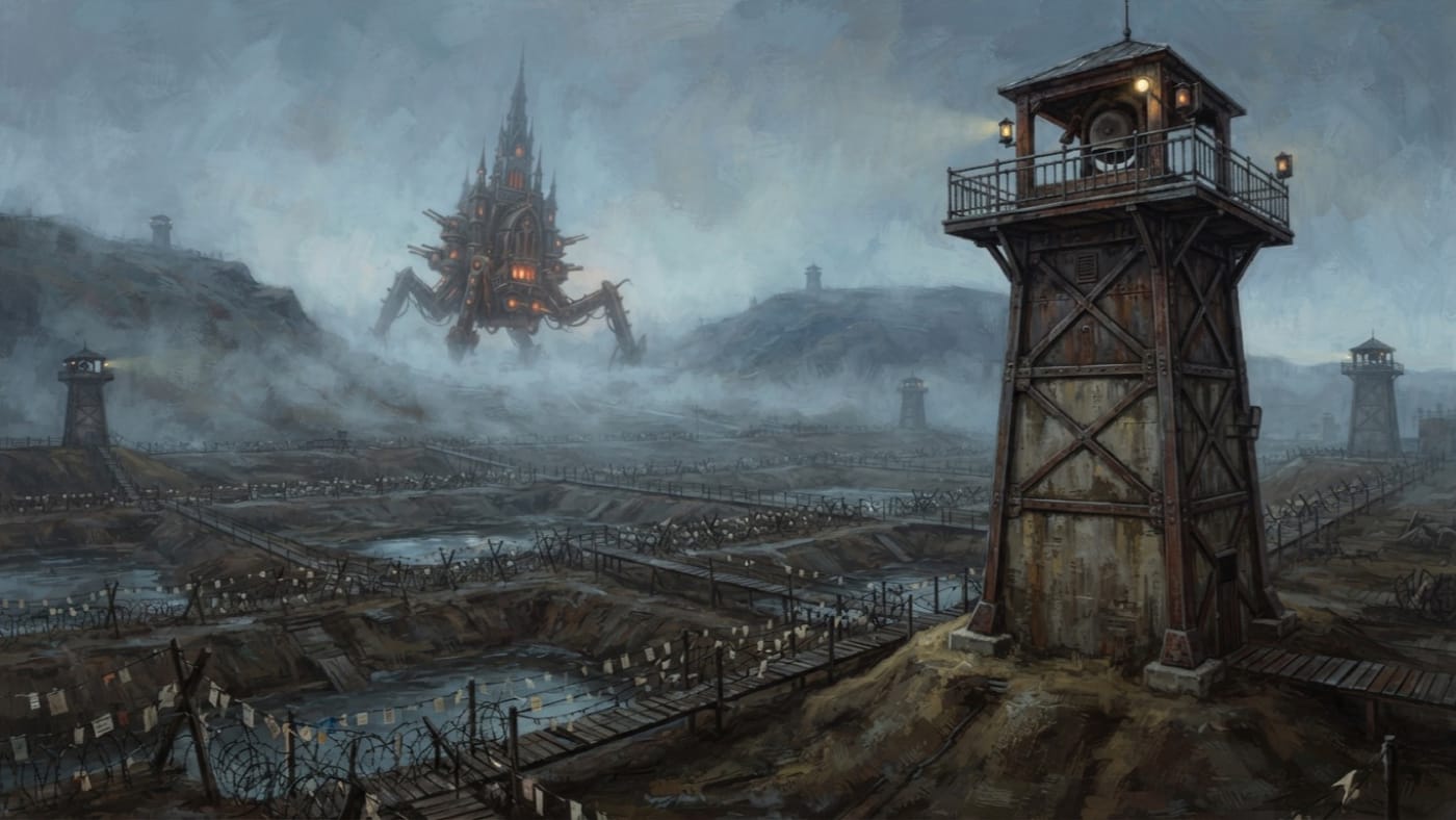Orchard Tower Nine — Orchard Tower Nine, rendered as oil-painting.