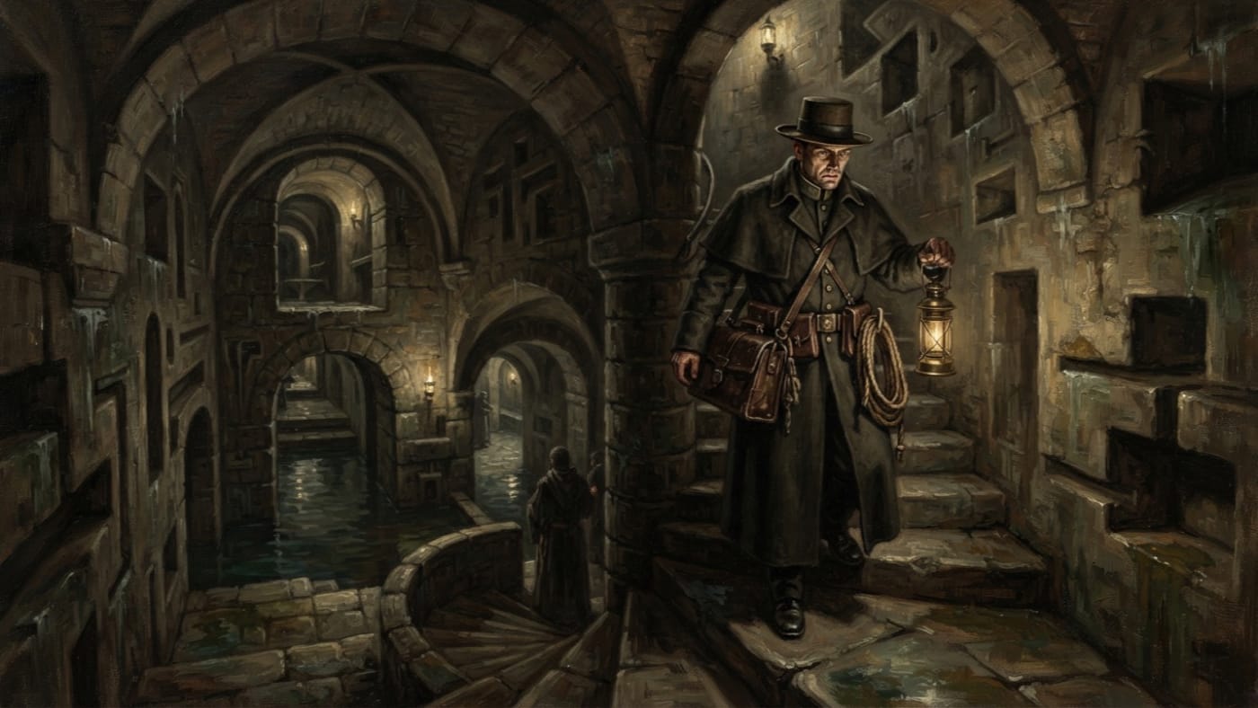 Order of Worms-Below — Order of Worms-Below, rendered as oil-painting.