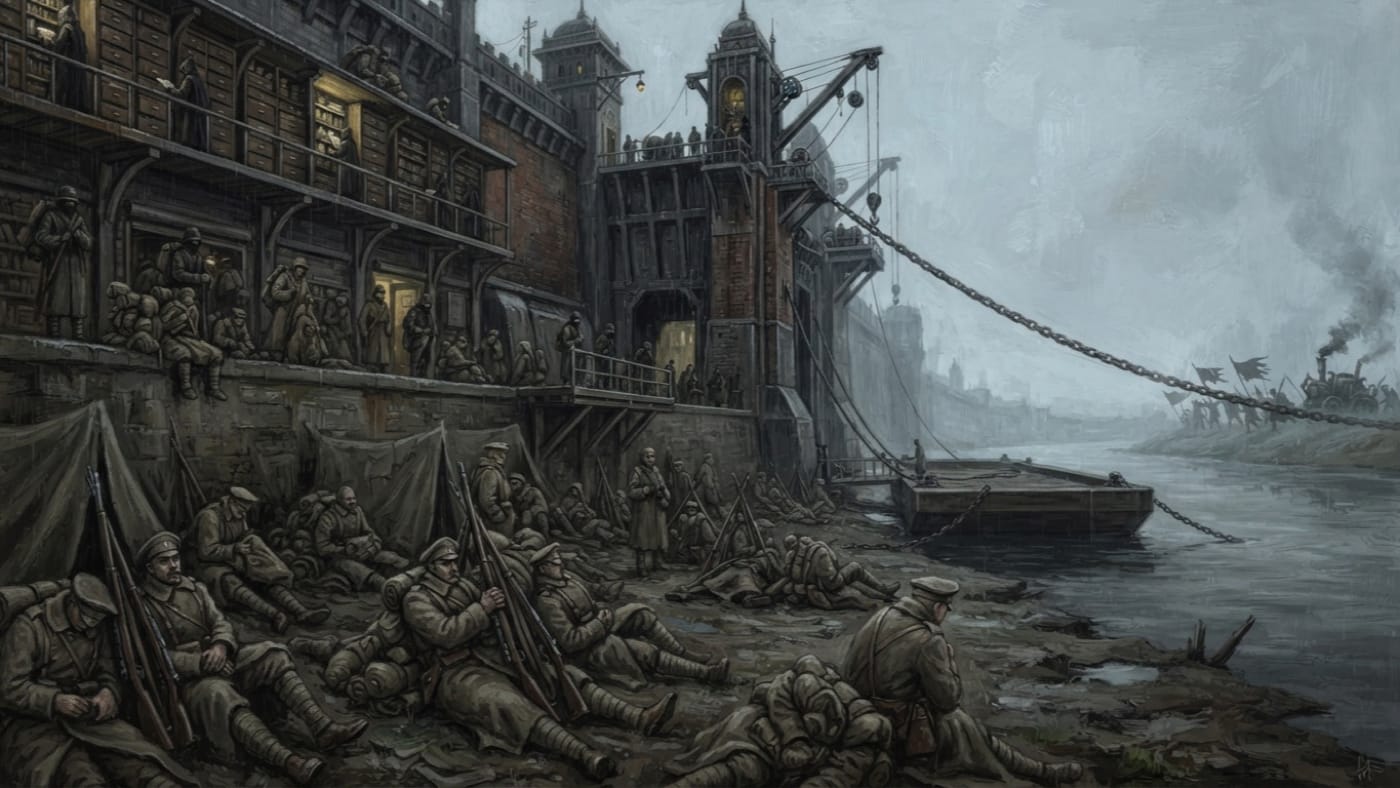 Orthography Siege — Orthography Siege, rendered as oil-painting.