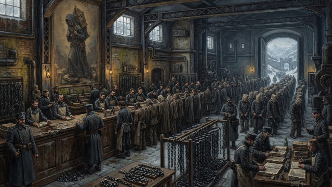 Ossuary Convoy Office — Ossuary Convoy Office, rendered as oil-painting.