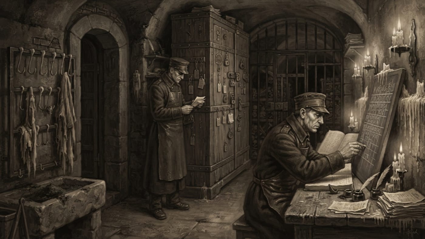 Ossuary Office Seven — Ossuary Office Seven, rendered as oil-painting.