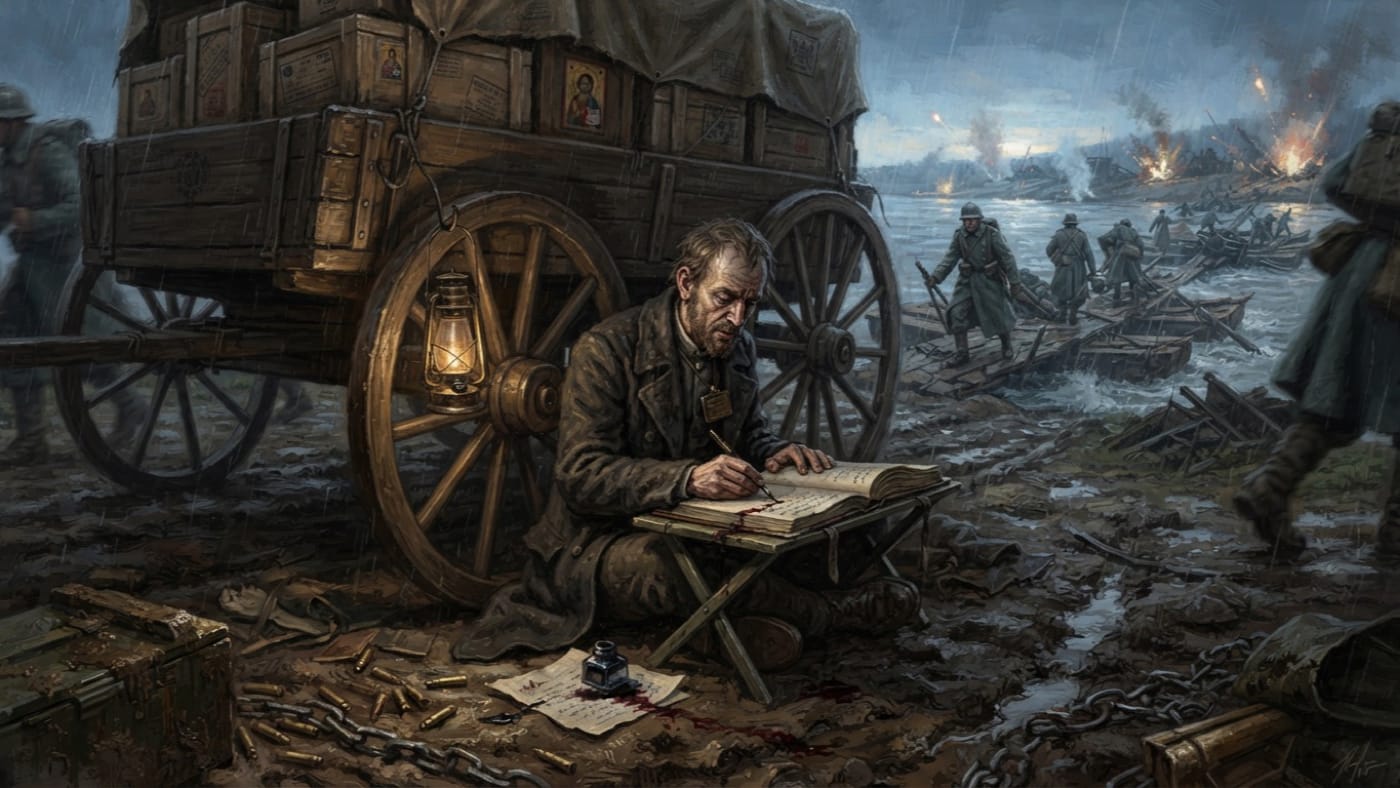 Tribune-Clerk Othmar Vey — Tribune-Clerk Othmar Vey, rendered as oil-painting.