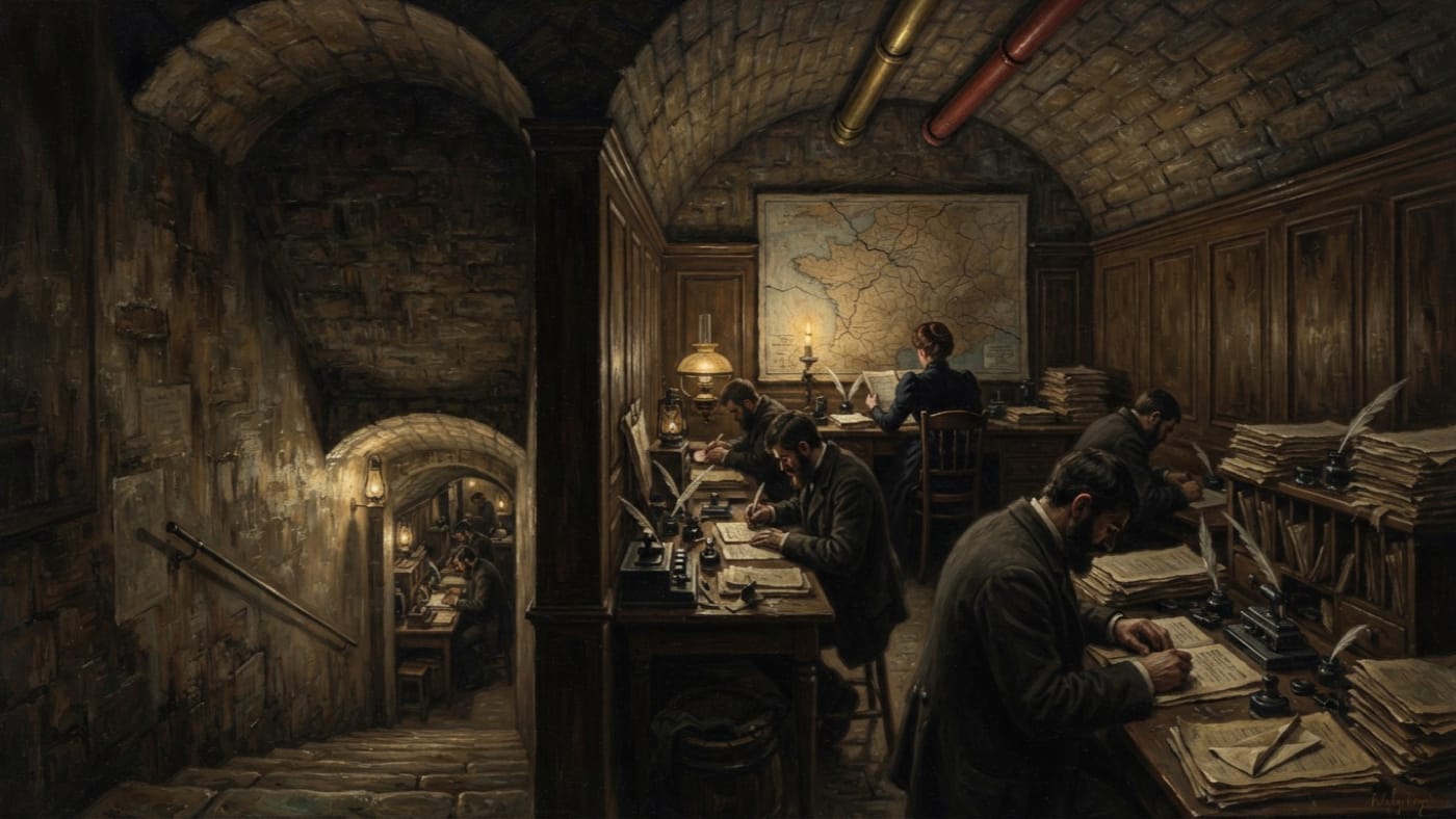 Palatine Administrative Wing — Palatine Administrative Wing, rendered as oil-painting.