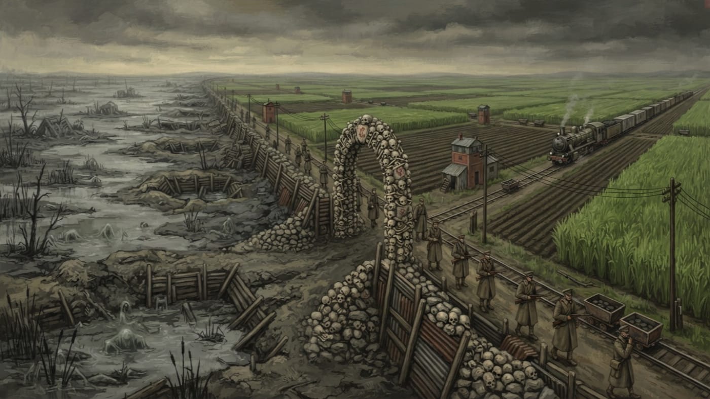 Pannonian Plain — Pannonian Plain, rendered as oil-painting.