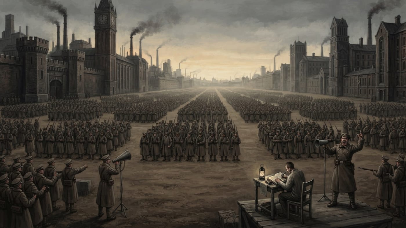 Parade Grounds — Parade Grounds, rendered as oil-painting.