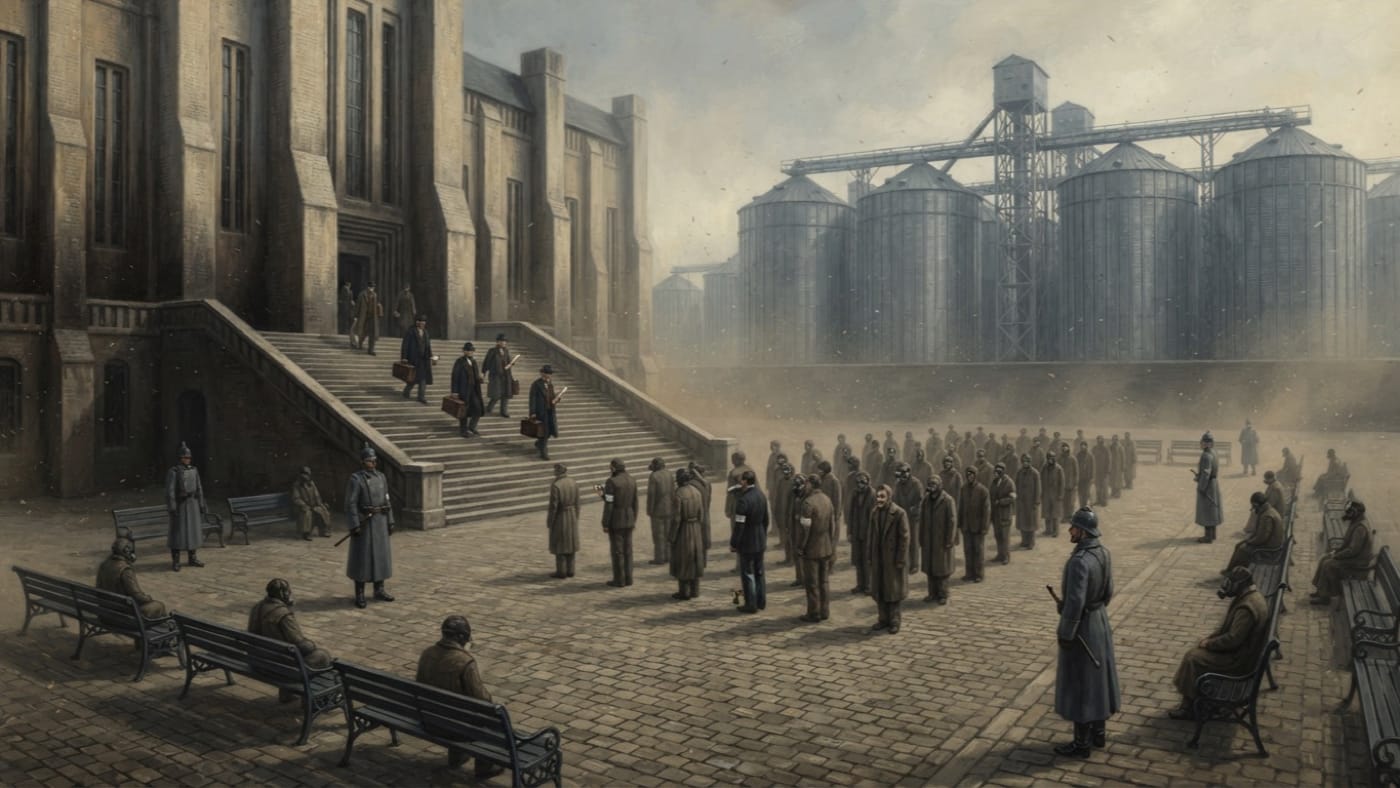 Parliament Square — Parliament Square, rendered as oil-painting.