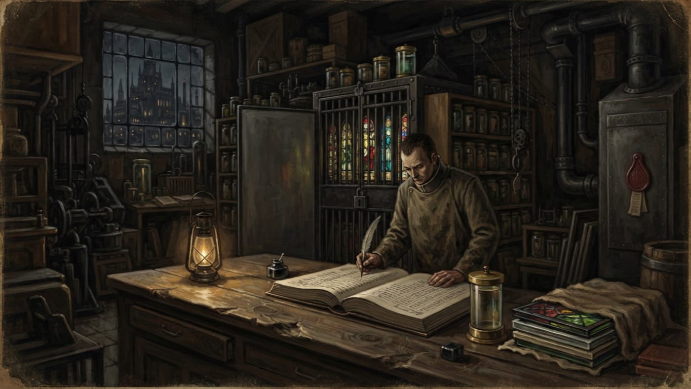 Patron Window — Patron Window, rendered as oil-painting.