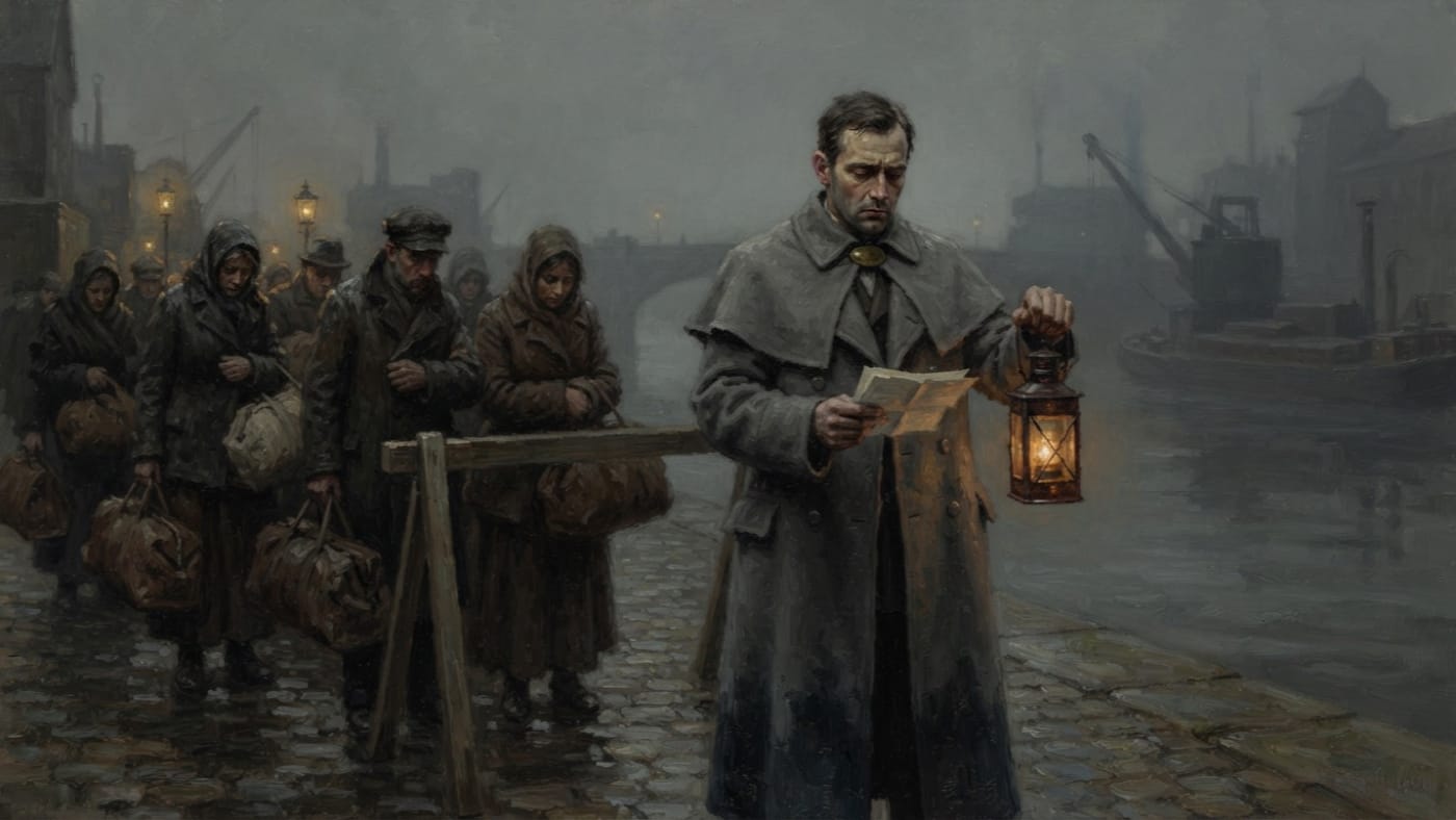 Moselle Crossing — Moselle Crossing, rendered as oil-painting.