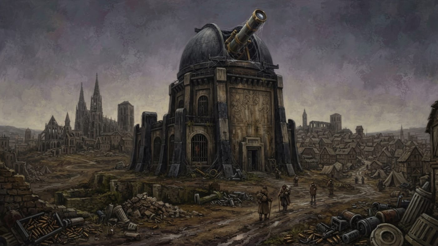 Observatory at Vienna — Observatory at Vienna, rendered as oil-painting.