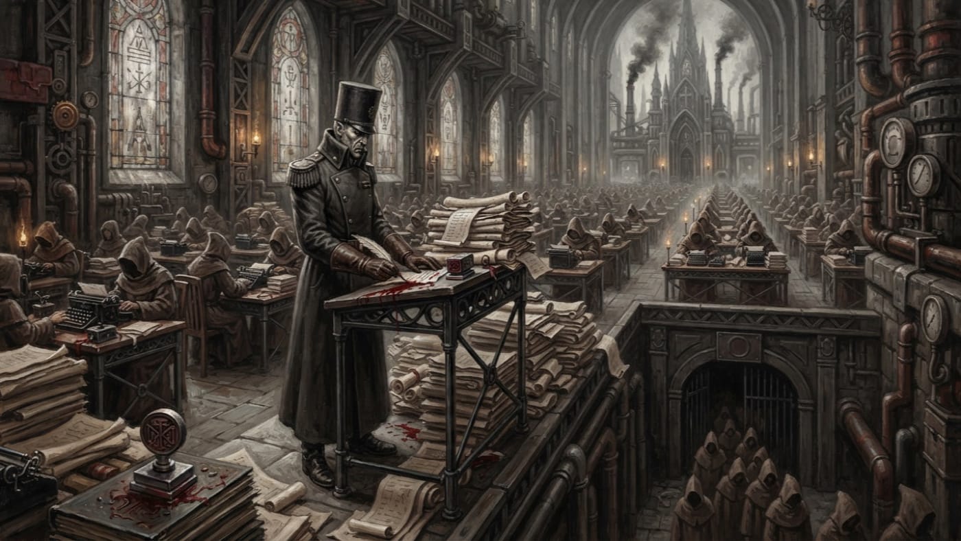 Ordinaries of Severity — Ordinaries of Severity, rendered as oil-painting.