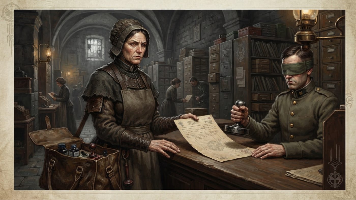 Midwives — Midwives, rendered as oil-painting.