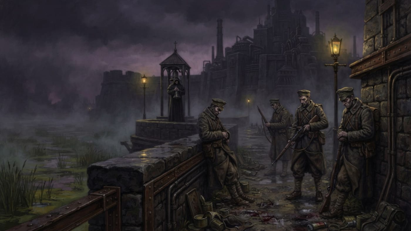 Night of the Fourth Watch — Night of the Fourth Watch, rendered as oil-painting.
