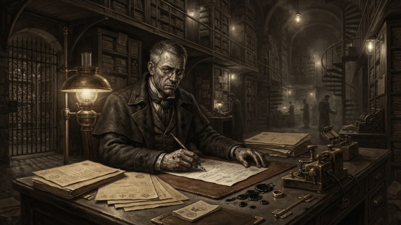 Ossuary-Nullity Adjudicator — Ossuary-Nullity Adjudicator, rendered as oil-painting.