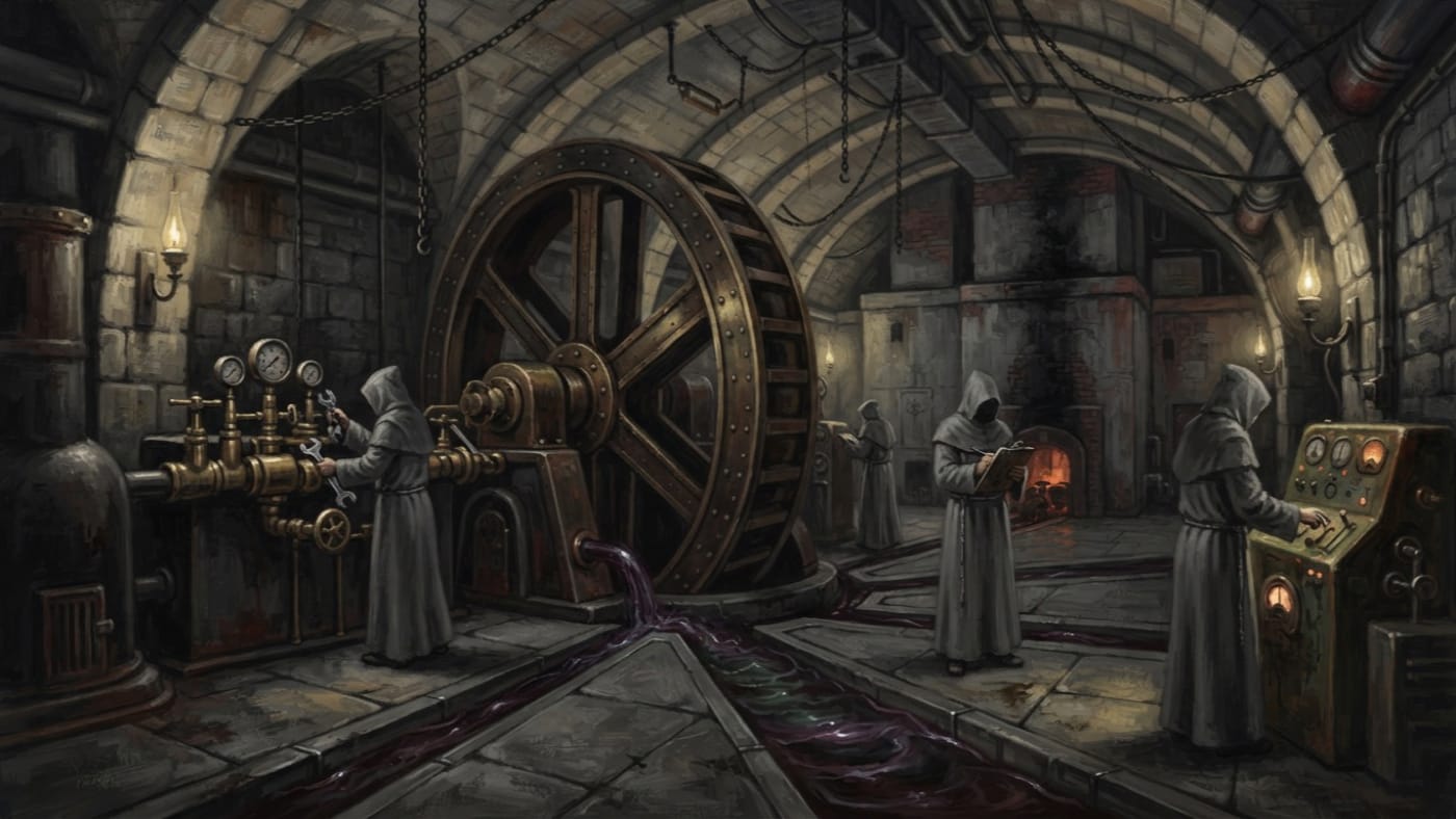 Phase Nine — Phase Nine, rendered as oil-painting.