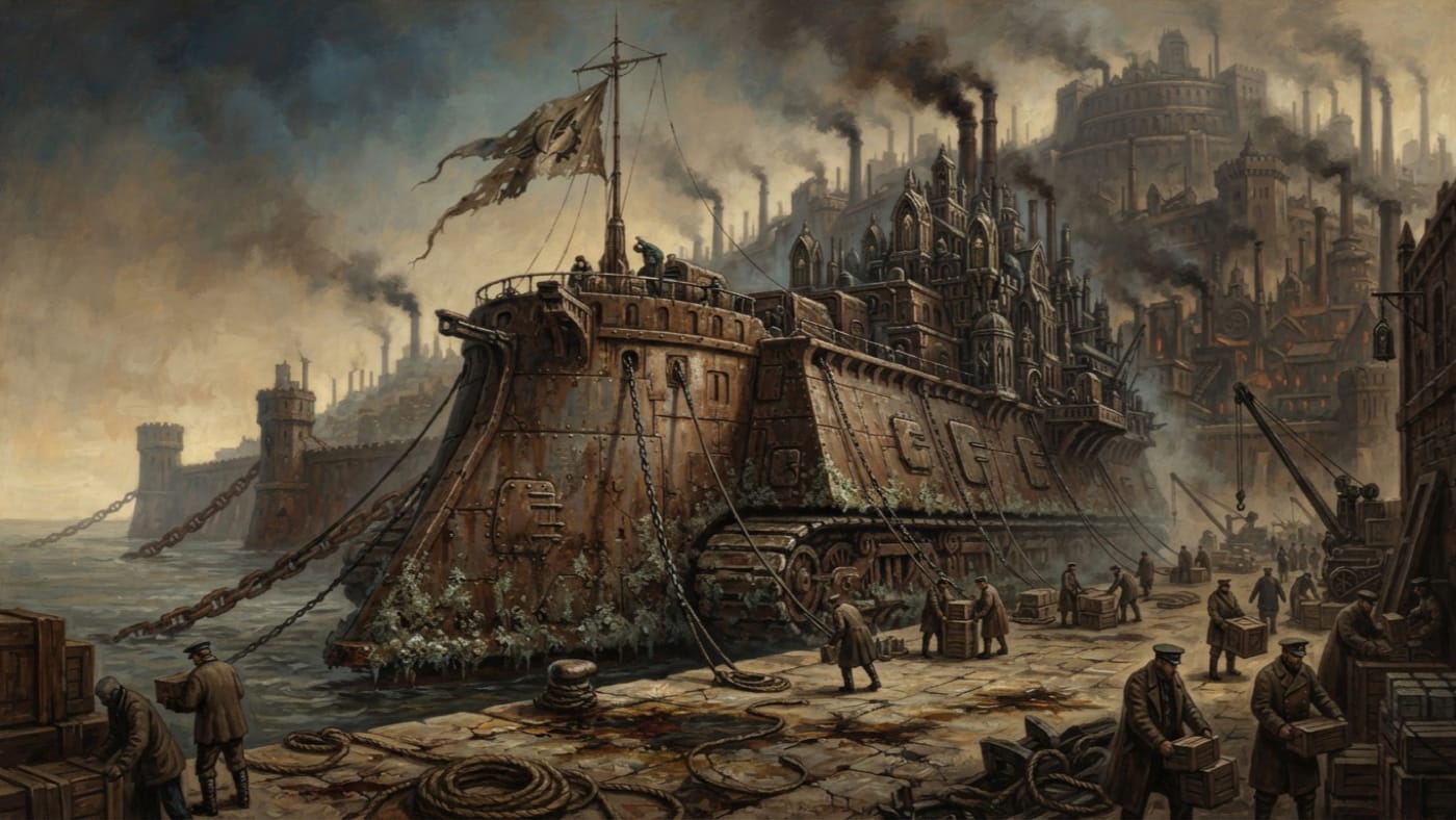 Pier Seven — Pier Seven, rendered as oil-painting.
