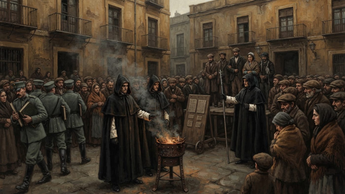 Plaza de San Telmo — Plaza de San Telmo, rendered as oil-painting.