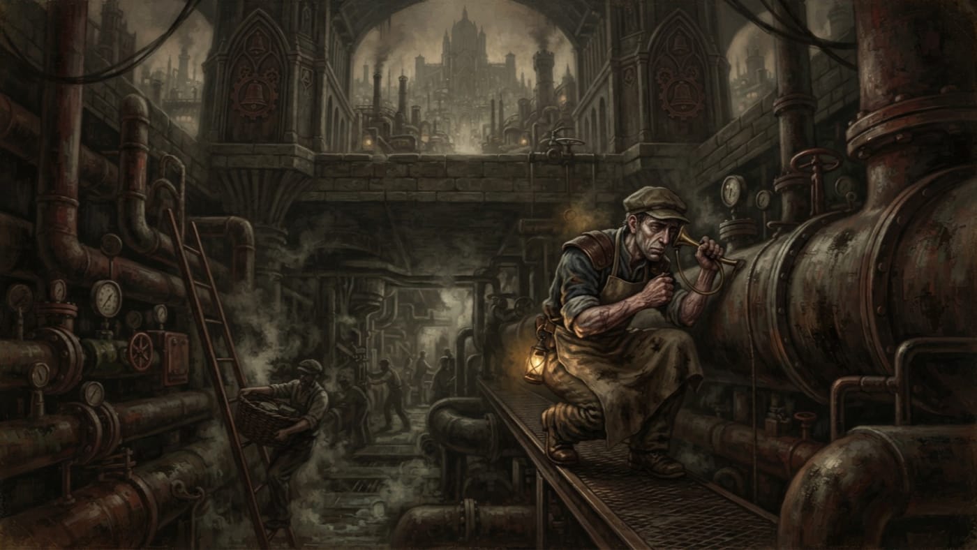 Plumbers' Guild — Plumbers' Guild, rendered as oil-painting.