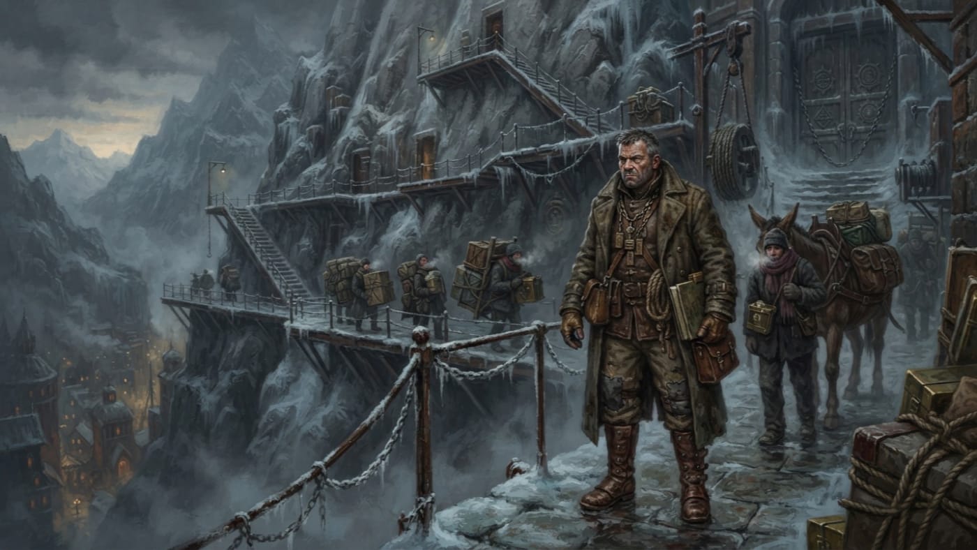Porter-Master Jaro Ilwyn — Porter-Master Jaro Ilwyn, rendered as oil-painting.