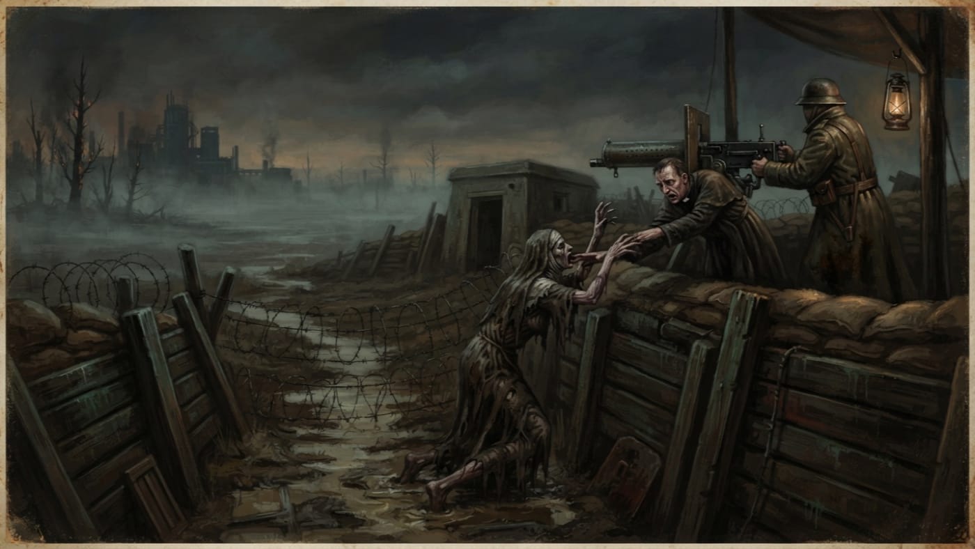 Post Nine — Post Nine, rendered as oil-painting.
