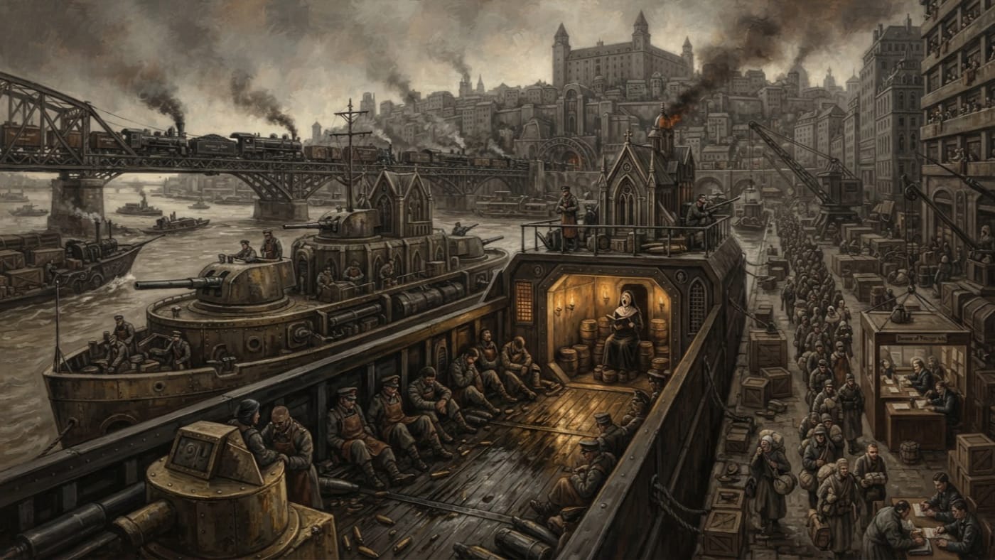 Pressburg — Pressburg, rendered as oil-painting.