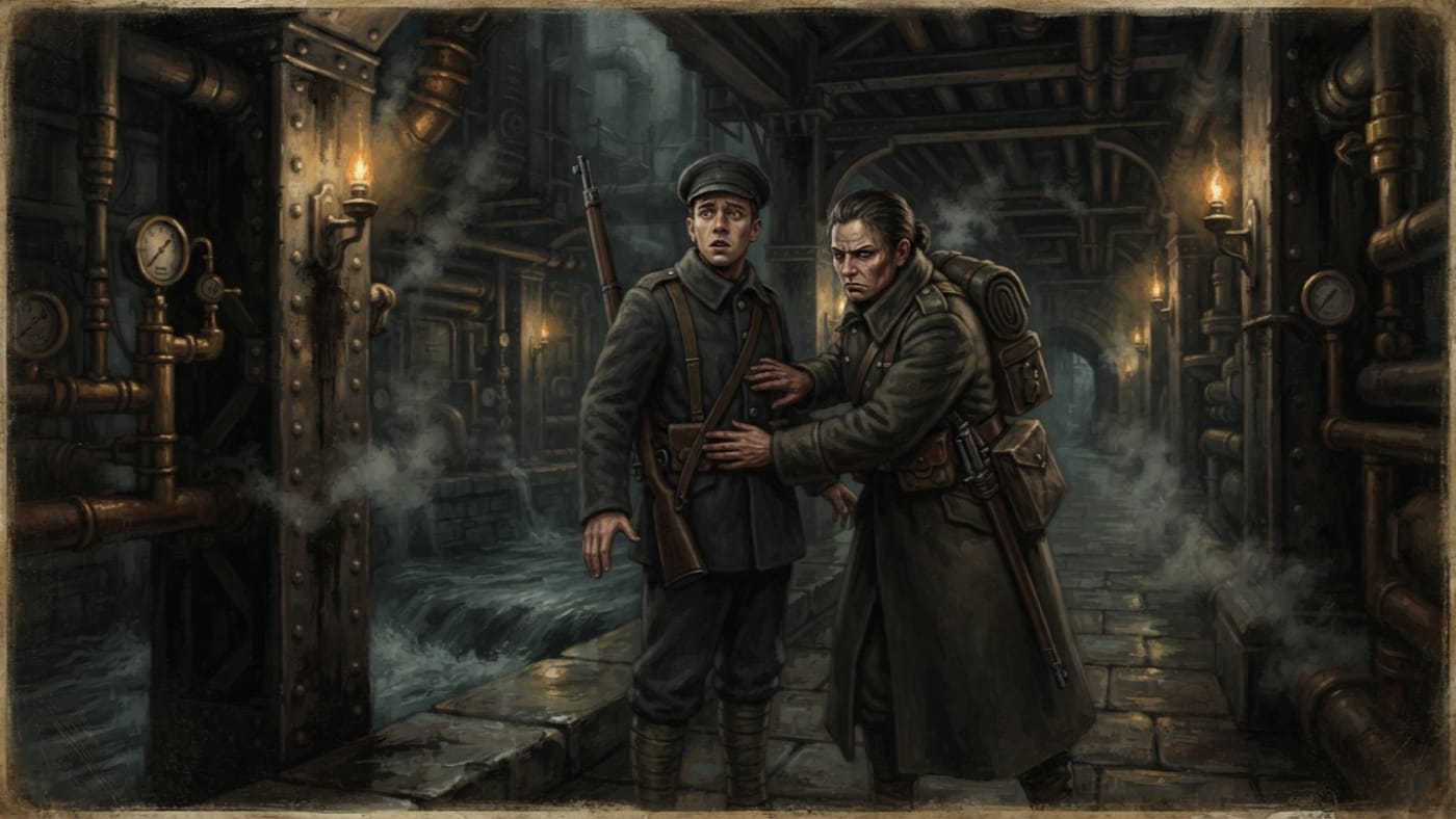 Private Harn — Private Harn, rendered as oil-painting.