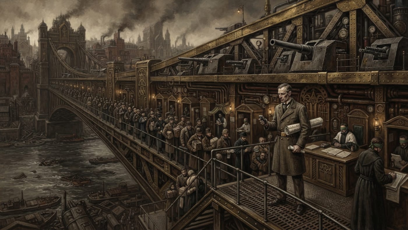 Procurator-Engineer Hallam — Procurator-Engineer Hallam, rendered as oil-painting.
