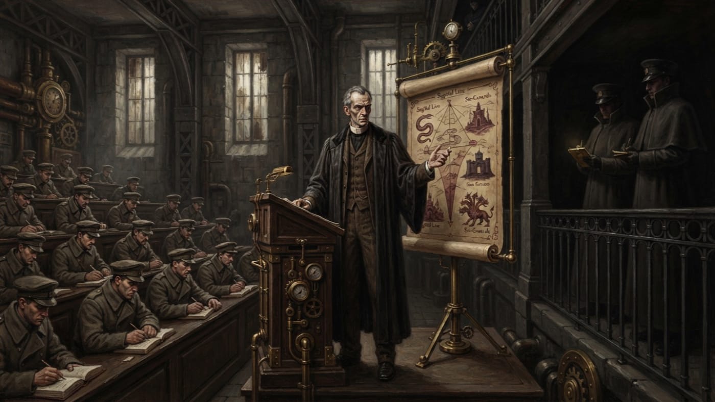 Professor Aldric Sane — Professor Aldric Sane, rendered as oil-painting.