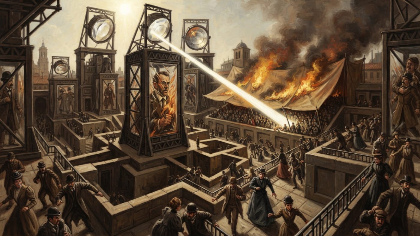 Prism Fire — Prism Fire, rendered as oil-painting.