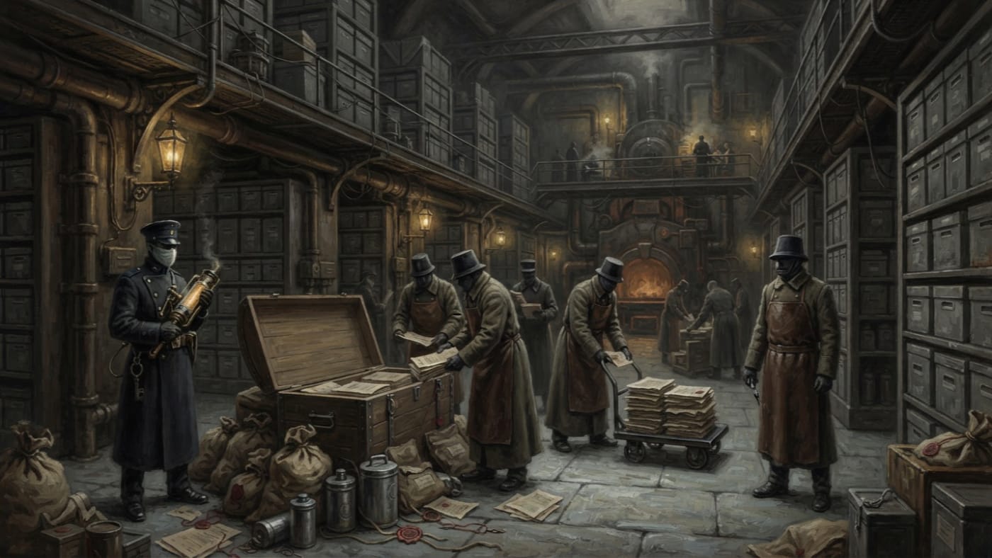 Quiet Inventory of A.S. 101 — Quiet Inventory of A.S. 101, rendered as oil-painting.