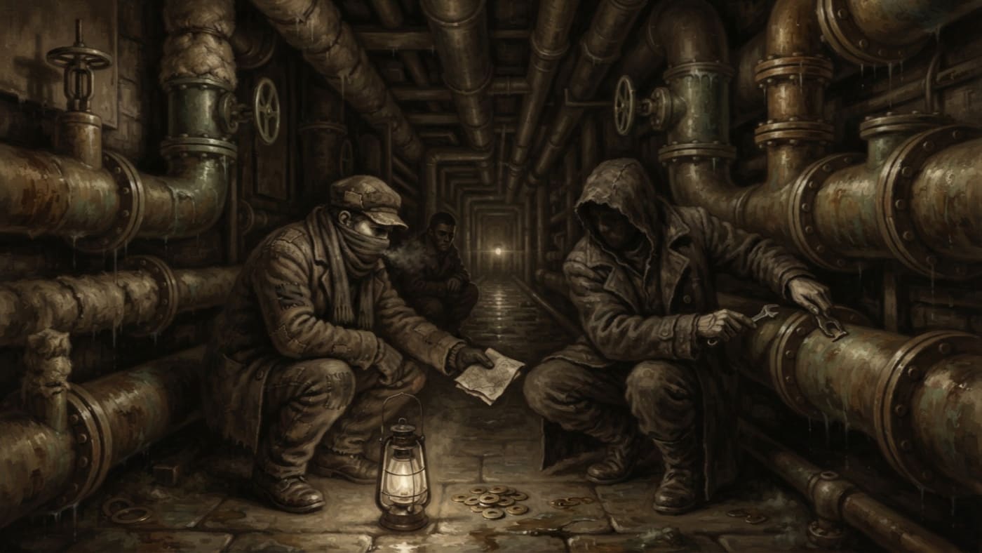 Quiet Passes — Quiet Passes, rendered as oil-painting.